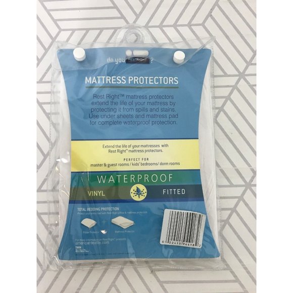 RESTRIGHT TWIN Size Mattress Protector Waterproof  Fitted - Picture 3 of 6